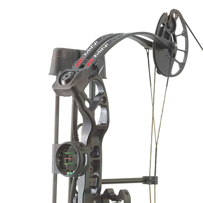 PSE Archery 2018 Mini Burner Youth Right Hand Compound Bow Kit, 40 Lbs, Black