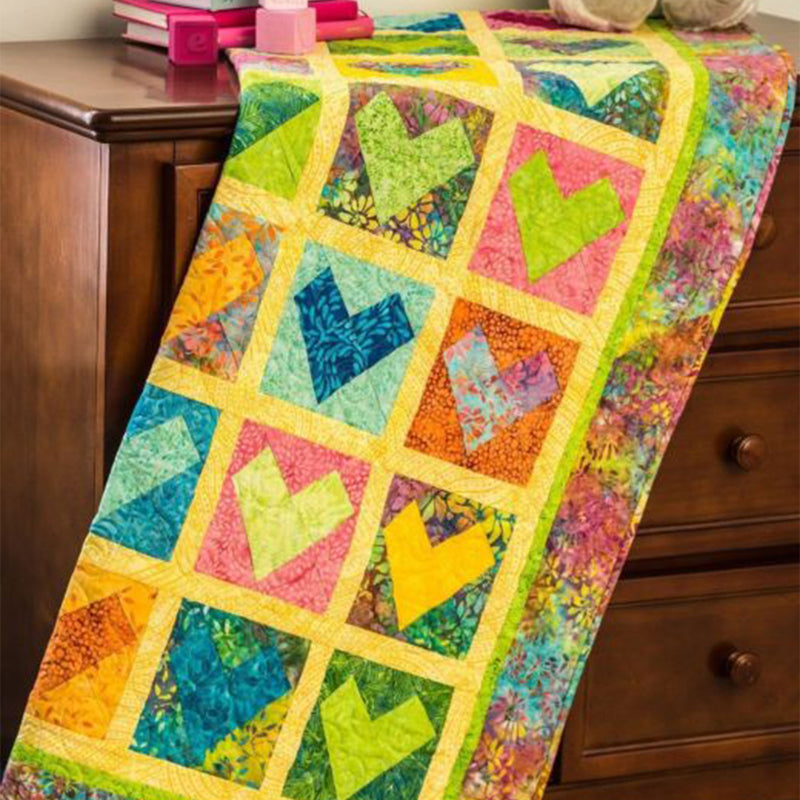 AccuQuilt GO! Wonky Heart 6" Finished Fabric Cutting Die for Quilting Projects