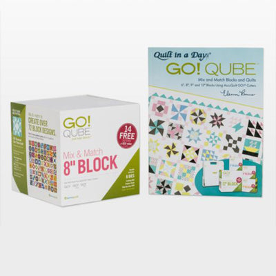 AccuQuilt GO! Qube Mix and Match 8 Inch Block with 8 Basic Cut Quilting Shapes