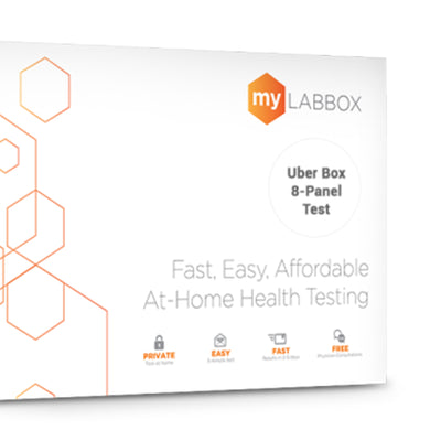 myLAB Uber Box 8 Panel STD Infection Rapid Mail In Home Women's Health Test Kit