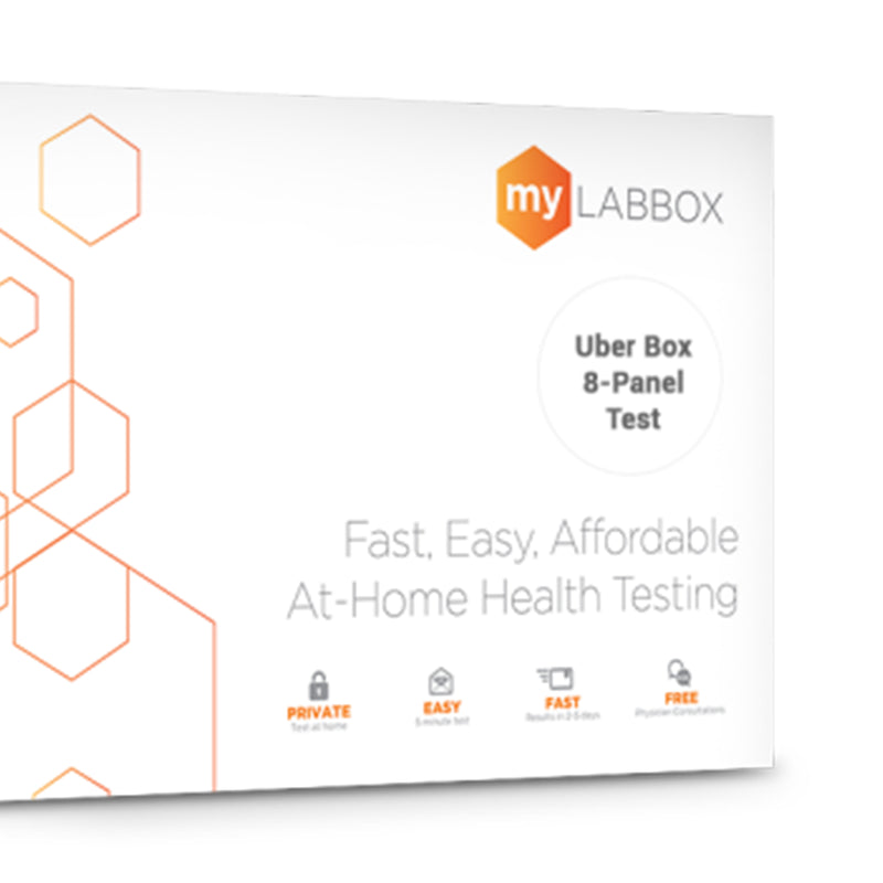 myLAB Uber Box 8 Panel STD Infection Rapid Mail In Home Women&