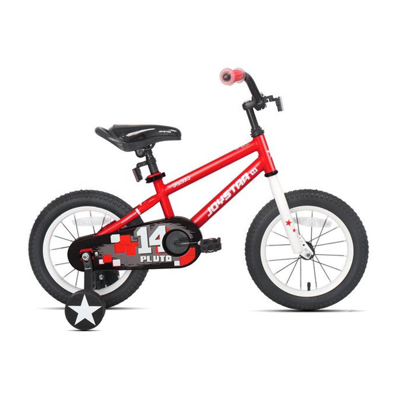 Joystar Pluto 14 Inch Age 3 to 5 Kids Boys BMX Bicycle with Training Wheels, Red