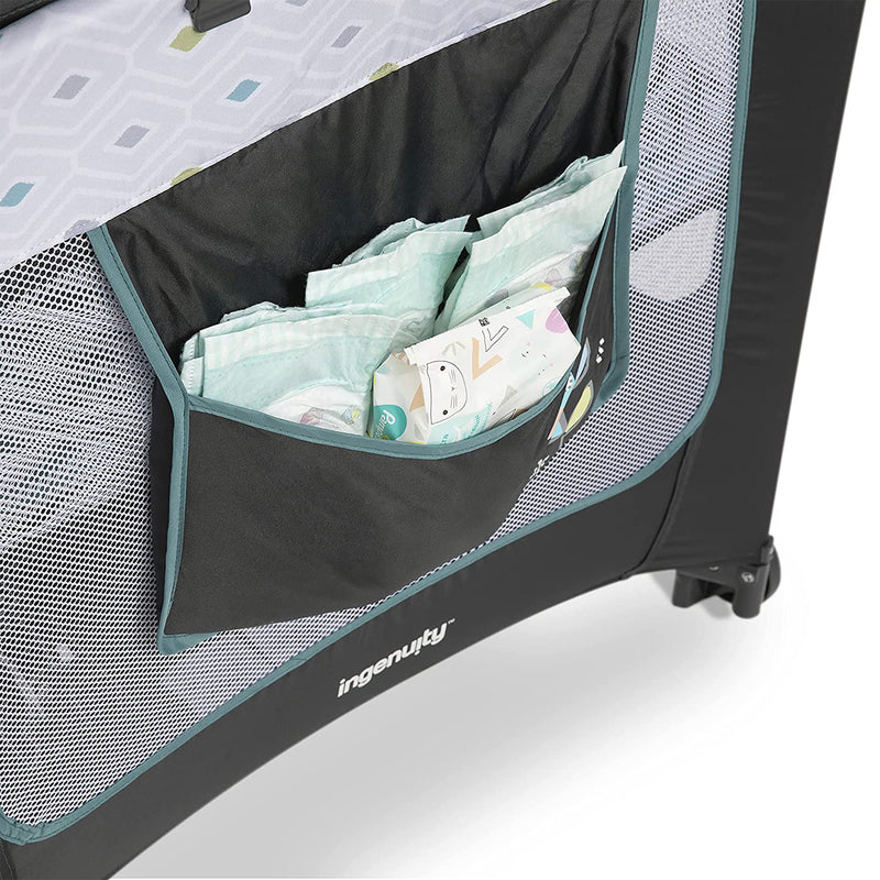 Ingenuity Smart and Simple Packable Portable Playard Pen w/ Changing Table, Nash
