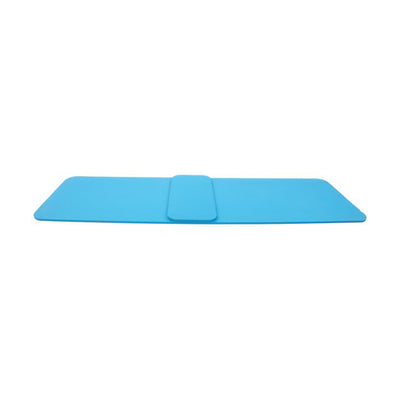 BalanceFrom Fitness GoYoga+ 71x24in Exercise Yoga Mat w/Knee Pad & Strap, Blue