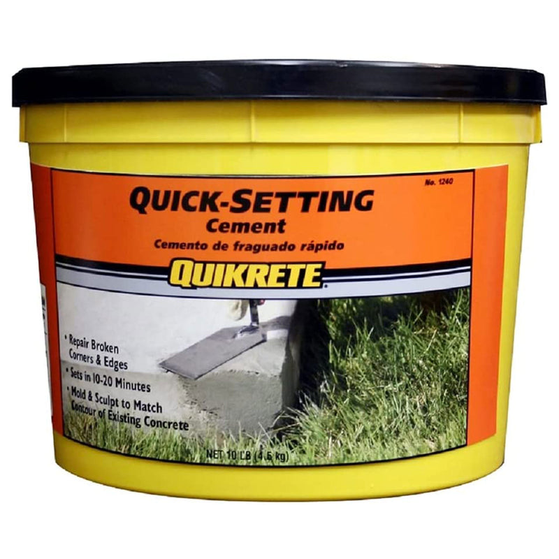 QUIKRETE Quick Setting Cement for Sculpting or Repairing Steps and Curbs, 10 Lbs