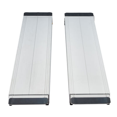 Jomeed Portable Adjustable Aluminum Non Skid Wheelchair Ramp, 600 lb Capacity