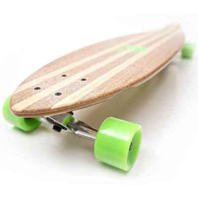 White Wave Longboards Bamboo Drop Deck 40 Inch Freestyle Skateboard, Pintail