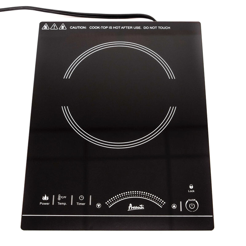 Avanti IH1800L1B-IS 1,800 Watt Single Burner Portable Induction Cooktop, Black