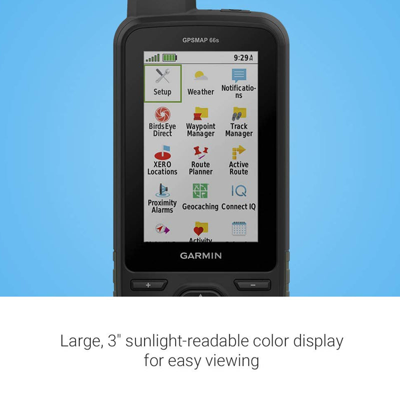 Garmin GPSMAP 66s Rugged Handheld Navigation Device with 3 Inch Color Display