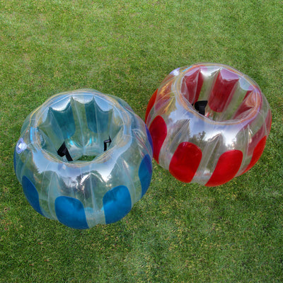 Sportspower Inflatable Thunder Bubble Soccer with Grip Handles for Kids, 2 Pack