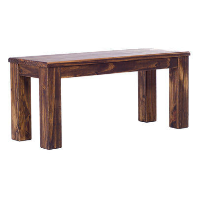 TableChamp Brazilian Pine Wood Dining Room Bench, 37.8 x 15 Inches (Used)