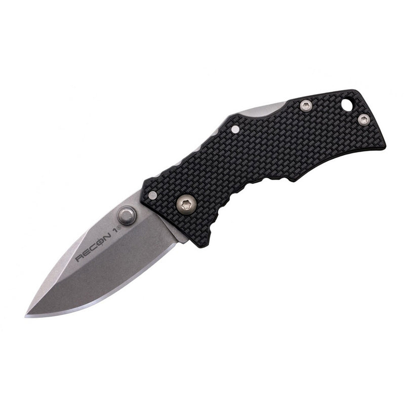 Cold Steel Recon 1 Tactical 2 Inch Micro Spear Point Folding Pocket Knife, Steel