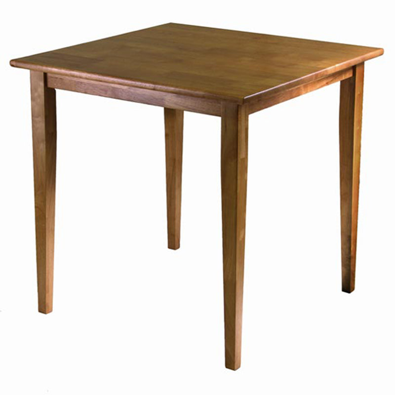 Winsome 29In Tall Wood Square Groveland Dining Table w/ Shaker Legs, Light Oak