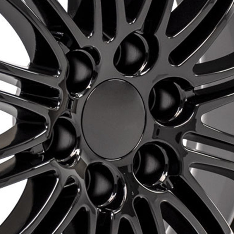 OE Wheels CA81 22x9 Inch Black Wheel Rim with Machined Lip for Cadillac Escalade