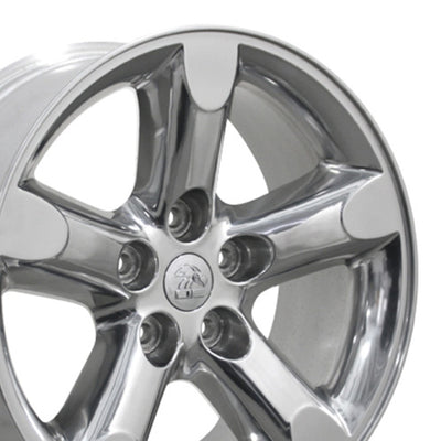 OE Wheels DG56 20 x 9 Inch Polished Aluminum Wheel for 2002-2010 Dodge Ram 1500