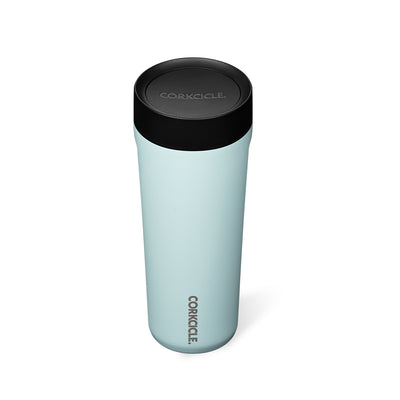 Corkcicle Commuter Cup 17 Oz Insulated Spill Proof Travel Mug, Gloss Powder Blue
