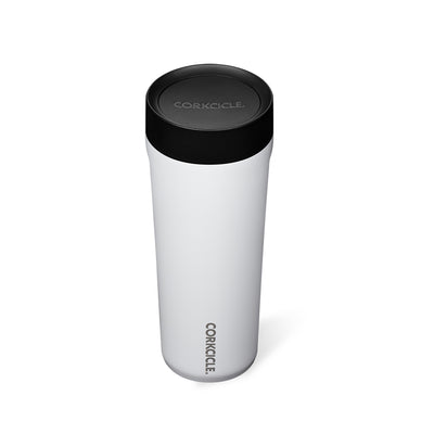 Corkcicle Commuter Cup 17 Ounce Insulated Spill Proof Travel Coffee Mug, White