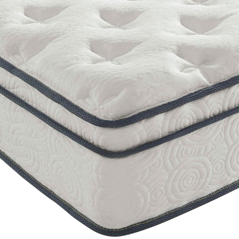 Modway Jenna 14 Inch Polyester Quilted Pillow Top Innerspring Mattress, Full