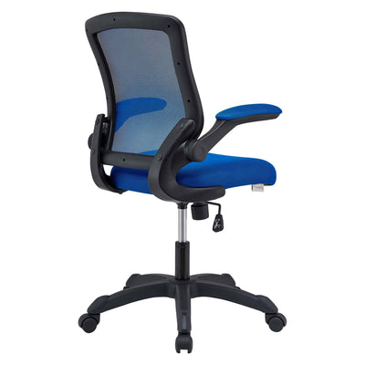 Modway Veer Mesh Fabric Office Chair, Adjustable from 17.5 to 21.5 Inches, Blue