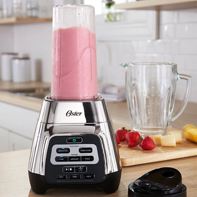 Oster Master Series 800 Watt 6 Cup Blender with Glass Jar and Blend-N-Go Cup