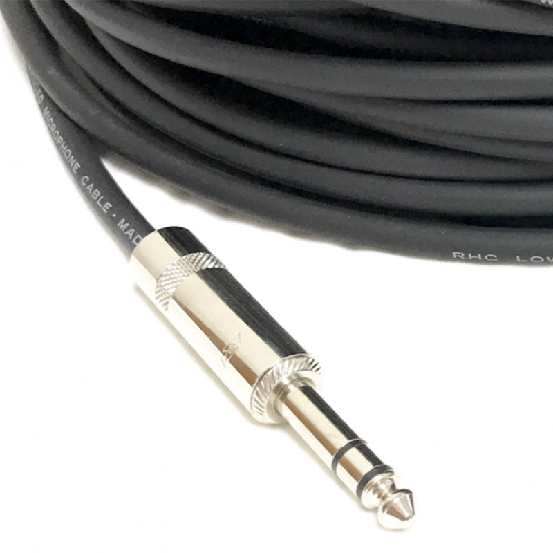 Custom Cable Connection 100 Foot 0.25 to 0.25 In TRS Audio Balanced Cable w/REAN