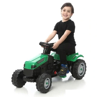 Pilsan 07 314 Children's Outdoor Ride On Active Tractor w/ Pedal, Ages 3+, Green