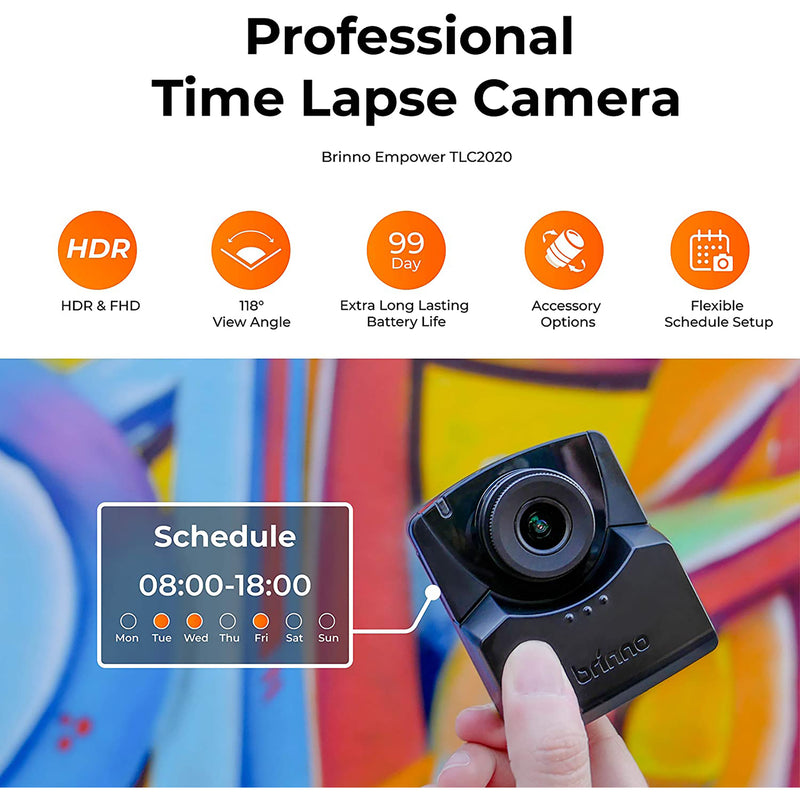 Brinno BBT2000 HD 1080p Movie Time Lapse Camera Bundle with 120 Day Battery Life