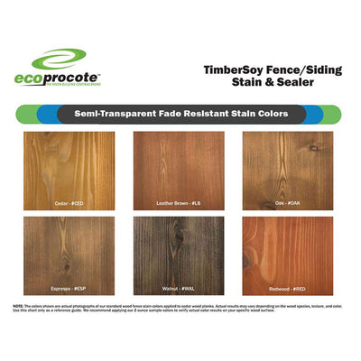 EcoProCote TimberSoy Non Toxic All in 1 Wood Stain & Sealer, Espresso, 5 Gallon