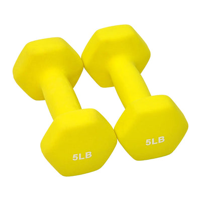 Sporzon! Neoprene Coated 3 Pairs Metal Handheld Dumbbell Weight Set w/ Stand