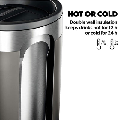Dometic TMBR60 Thermo 20 Ounce Steel Insulated Vacuum Sealed Drink Tumbler, Ore