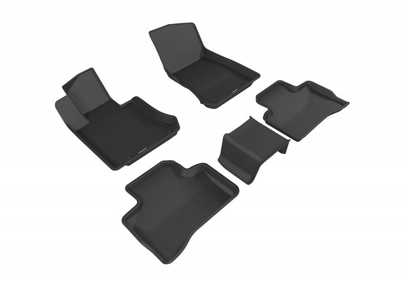 3D MAXpider Kagu Series Floor Mat Set, 16-23 Mercedes Benz, 1st & 2nd Row, Black