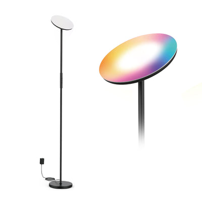 Banord 73.15 Inch Color Changing Floor Lamp, WiFi and Smart Device Compatible