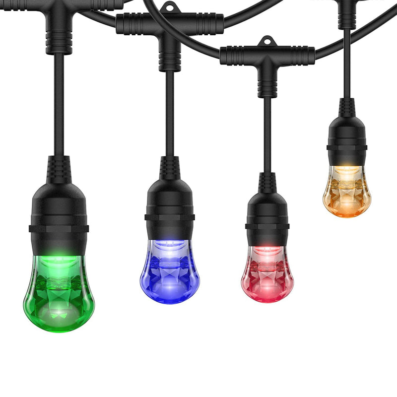 Banord LED 48 Foot Smart Color Changing String Lights with Shatterproof Bulbs