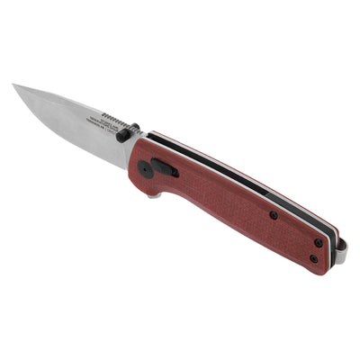 SOG Terminus XR G10 Survival Hunt Folding Tactical Knife w/ Belt Clip, Crimson