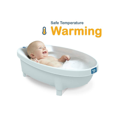 Baby Patent Forever Warm Warming Infant Baby Bath Tub with Water Thermometer