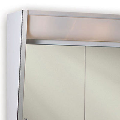 Jensen 323LPX 24 x 19.5 In Surface Mount Framed 2 Door Lighted Medicine Cabinet