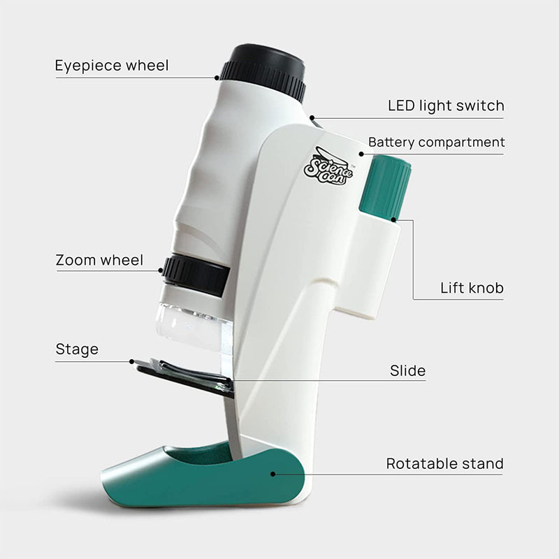 Science Can 3-in-1 Outdoor Portable Microscope STEM and Science Kit for Kids