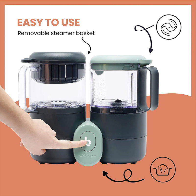 Babymoov Duo Meal Lite 4 In 1 Multi-use Food Processor w/ Steam Cooker & Blender