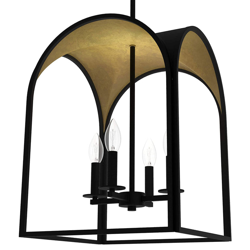Hunter Fan Company 4 Bulb Natural Iron Hanging Ceiling Pendant Light Fixture