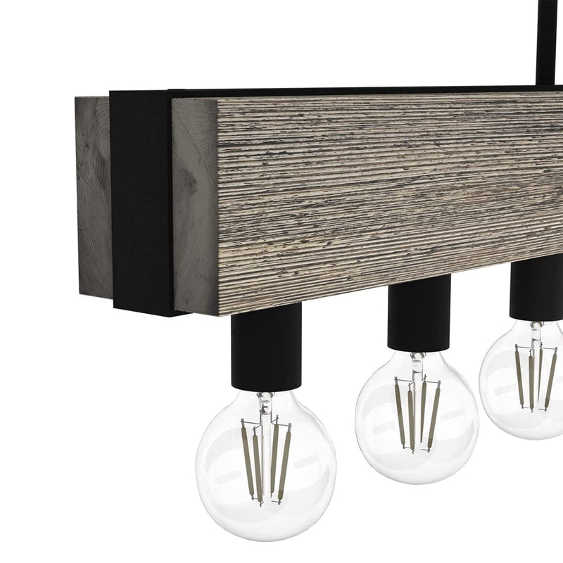 Donelson 9 Bulb Linear Rustic Modern Chandelier for Indoors (Used)