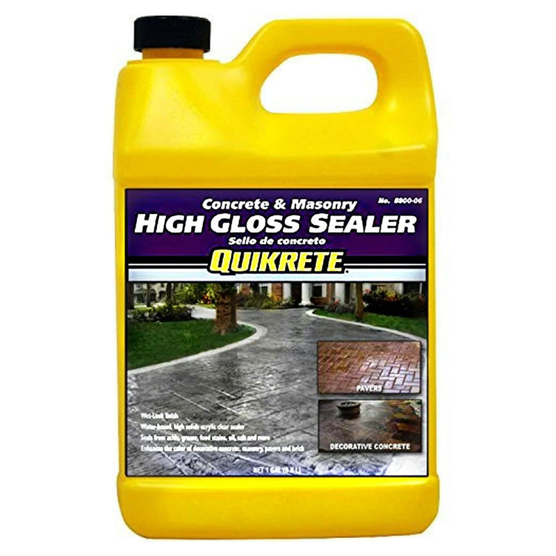 Quikrete Concrete and Masonry High Gloss Sealer in 1 gallon, Color Enhancing
