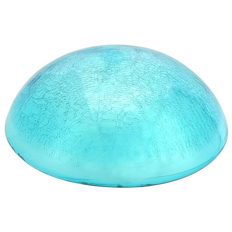 Achla Designs Crackle Glass Garden Toadstool Mushroom Gazing Ball, 9 Inch, Teal