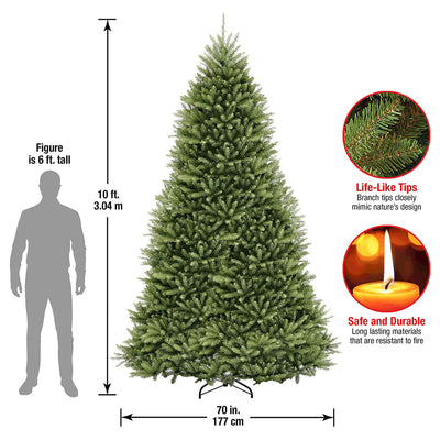 National Tree Company Dunhill Fir 10 Ft Unlit Full Christmas Tree (Used)