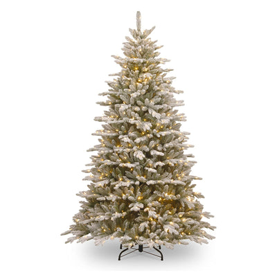 Snowy Sierra Spruce 7.5' Prelit Artificial Christmas Tree (Used)