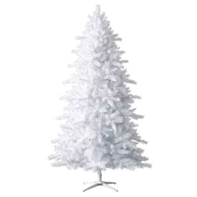 Treetopia Moonlight White 6 Foot Unlit Slim Christmas Tree w/ Stand (Open Box)