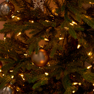 National Tree Company Montgomery 6.5' Prelit Corner Christmas Tree Clear Lights
