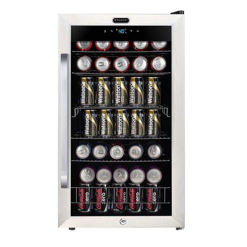 Whynter Freestanding 121 Can Beverage Refrigerator with Digital Control and Fan