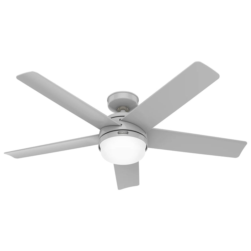 Hunter Fan Company Yuma 52 Inch Outdoor Ceiling Fan with LED Lights, Dove Gray