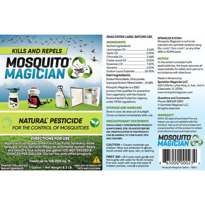 Mosquito Magician 1 Gal Natural Mosquito Killer Repellent Concentrate for Yard