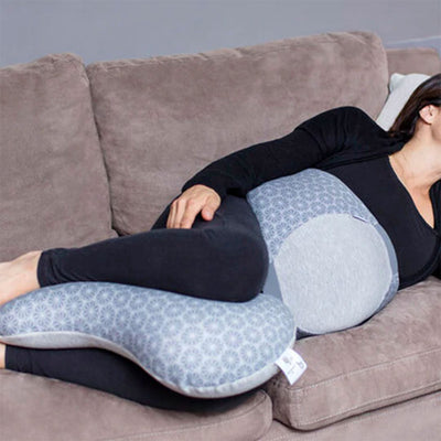 Babymoov Dream Belt Pregnancy Sleep Aid Support Wedge Pillow, Grey, Large/XLarge